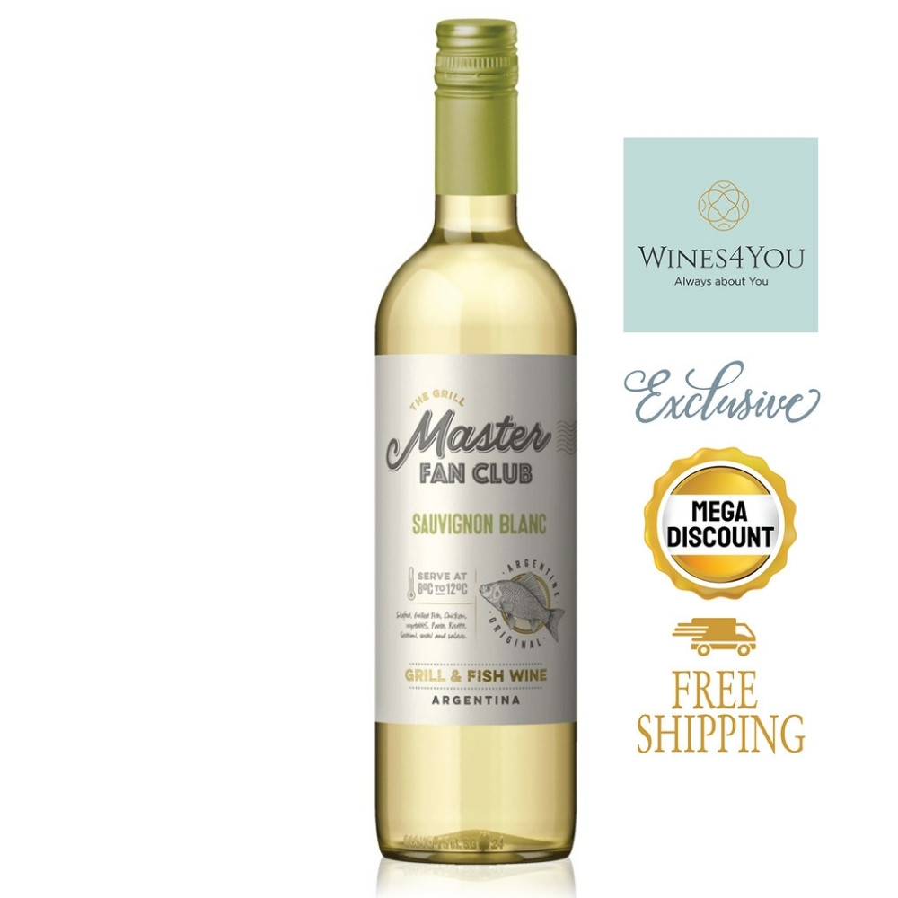 The Grill Master Fan Club Sauvignon Blanc Argentina White Wine 2024